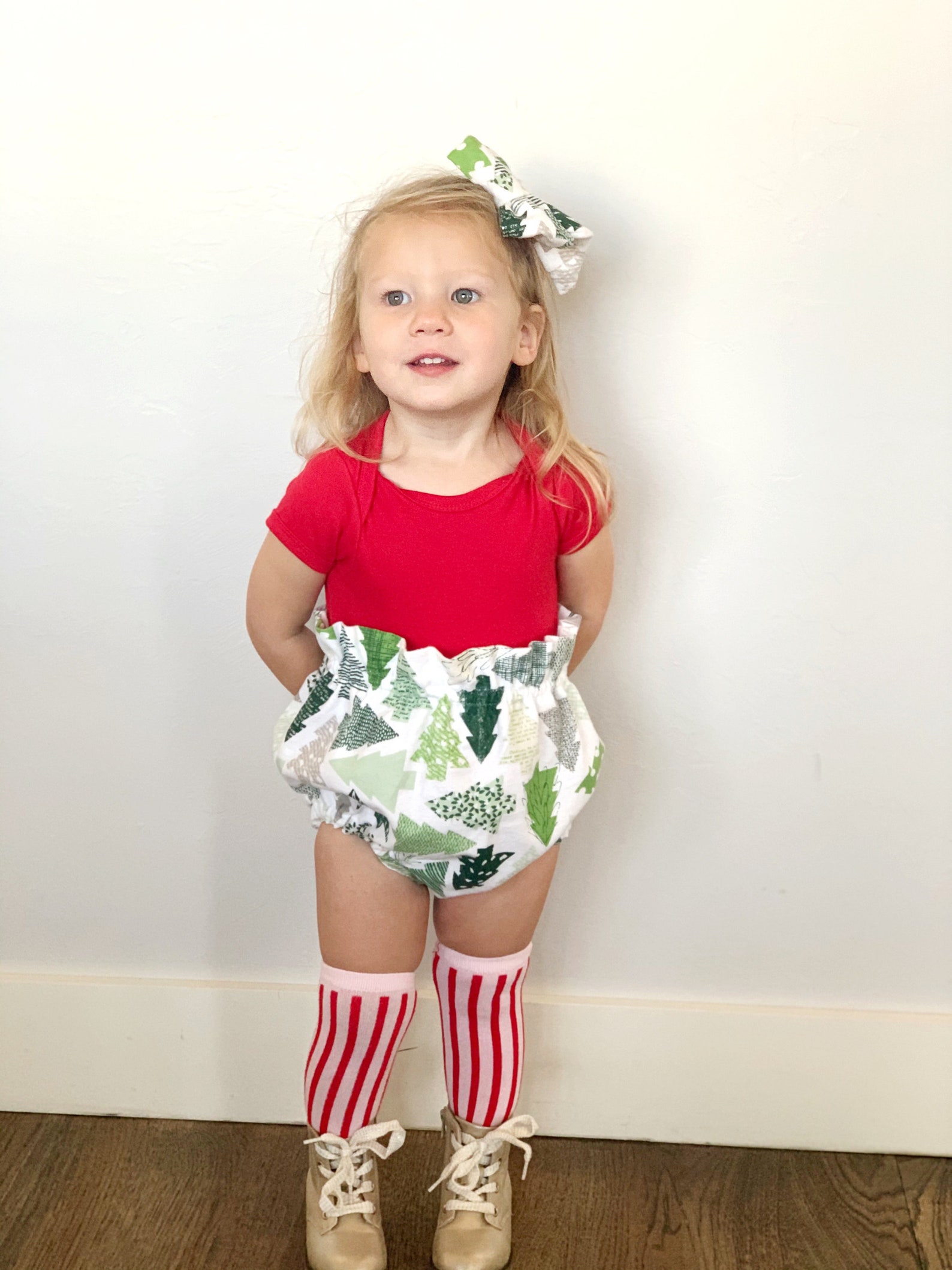 Baby girl bloomers Christmas bloomers Floral bloomers Etsy