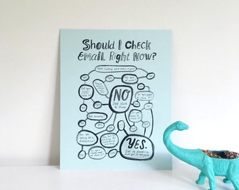 8x10" Should I Check Email Right Now?