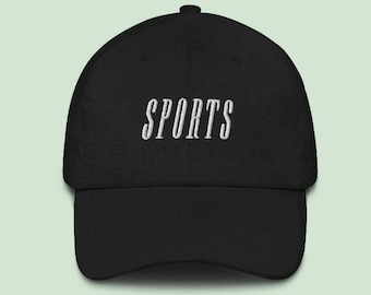 Sports hat | funny sports hat | go team hat | indifferent sports fan hat | neutral sports apparel | go sports | game day hat