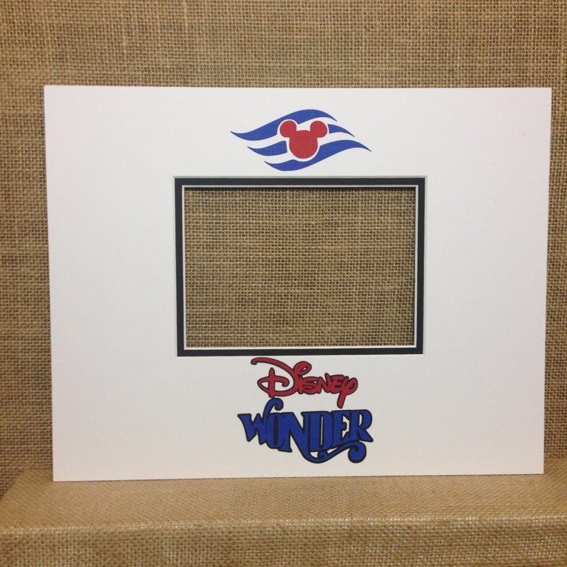 DISNEY Cruise AUTOGRAPH Photo Mat / Signature Matte 11x14 mat fits 5x7 photo Choose ship name: Fantasy, Magic, Dream or Wonder image 5