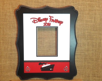 DISNEY Inspired Fantasy Cruise AUTOGRAPH Photo Mat / Matte Double Beveled Cut for 11"x14" frame with 5"x7" opening Portrait Orientation