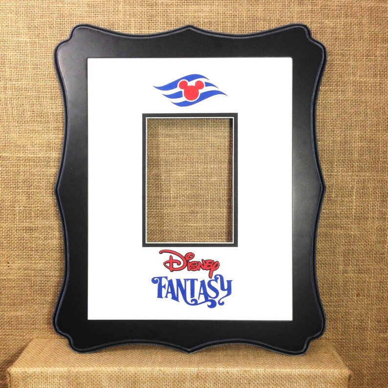 DISNEY Cruise AUTOGRAPH Photo Mat / Signature Matte 11x14 mat fits 5x7 photo Choose ship name: Fantasy, Magic, Dream or Wonder image 3