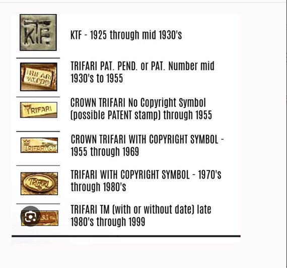 Trifari Crown Jewelry Vintage Gold Tone Fashion Designer Jewelry