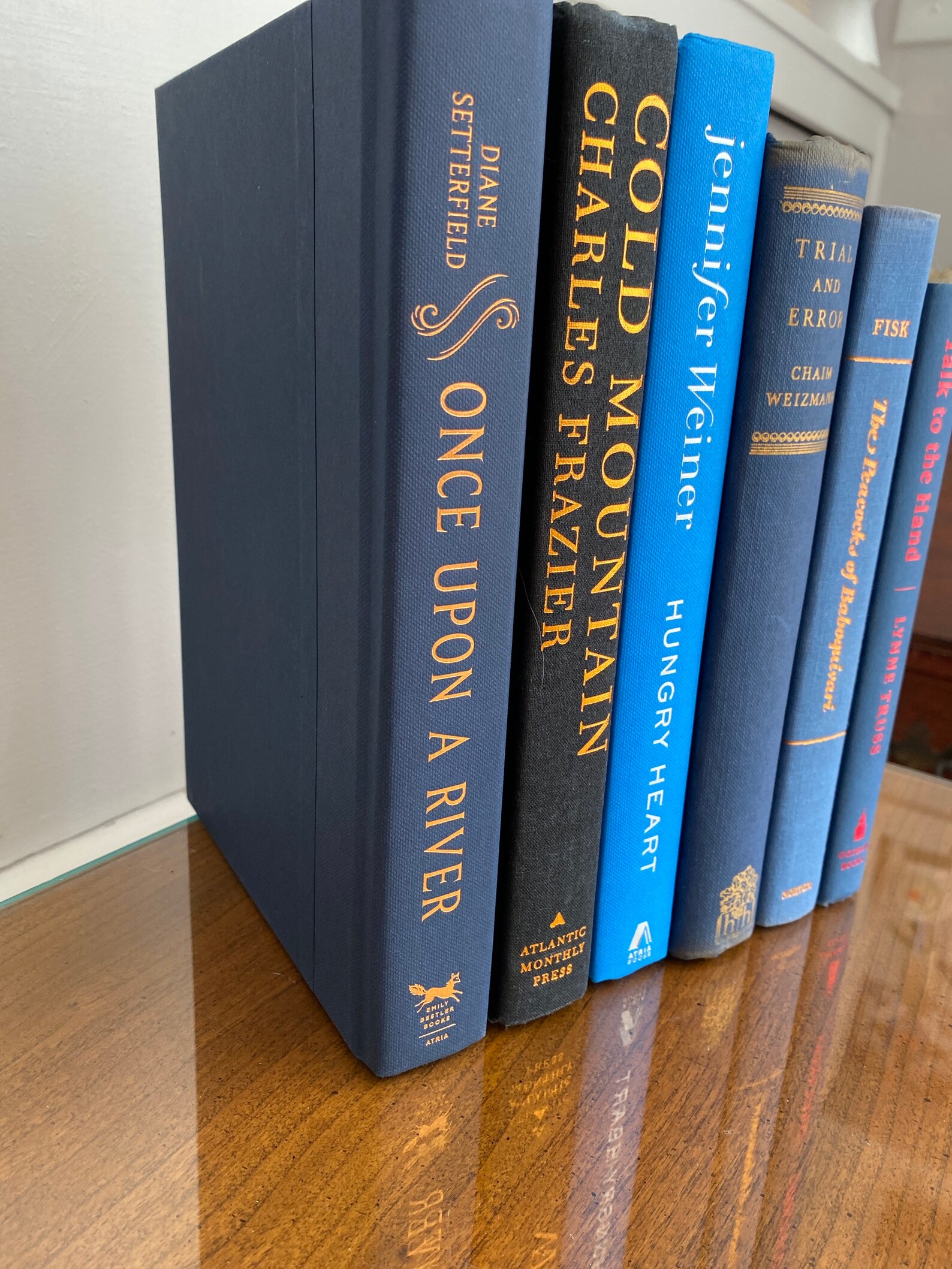 6 blue books hardcover book decor 40s to 90s hard bound blue Etsy