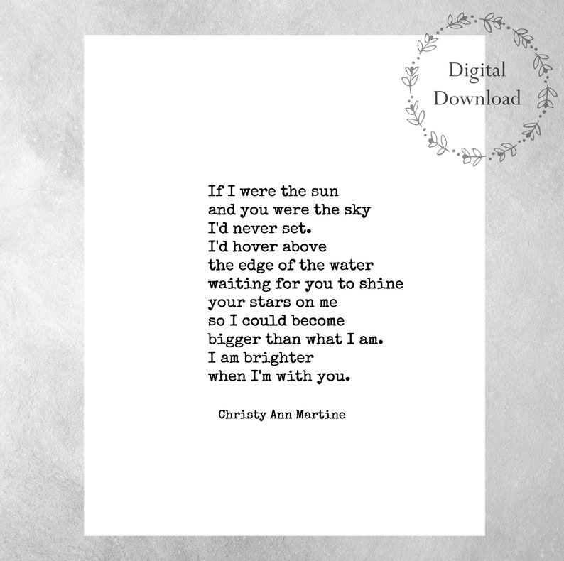 PRINTABLE Poems - Get pleasure from Poetry - Boyfriend Items - Reward for Girlfriend - Printables - Appreciate Estimate - Electronic Obtain - 5x7, 8x10 graphic regarding Printable Poems referred to as PRINTABLE Poems - Get pleasure from Poetry - Boyfriend Presents - Reward for Girlfriend - Printables - Take pleasure in Estimate - Electronic Down load - 5x7, 8x10