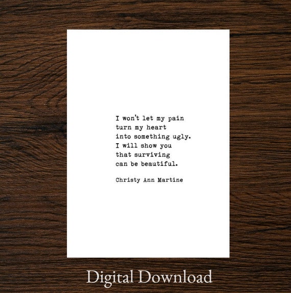 Survivor Quotes Mental Health Positive Attitude Quote Etsy