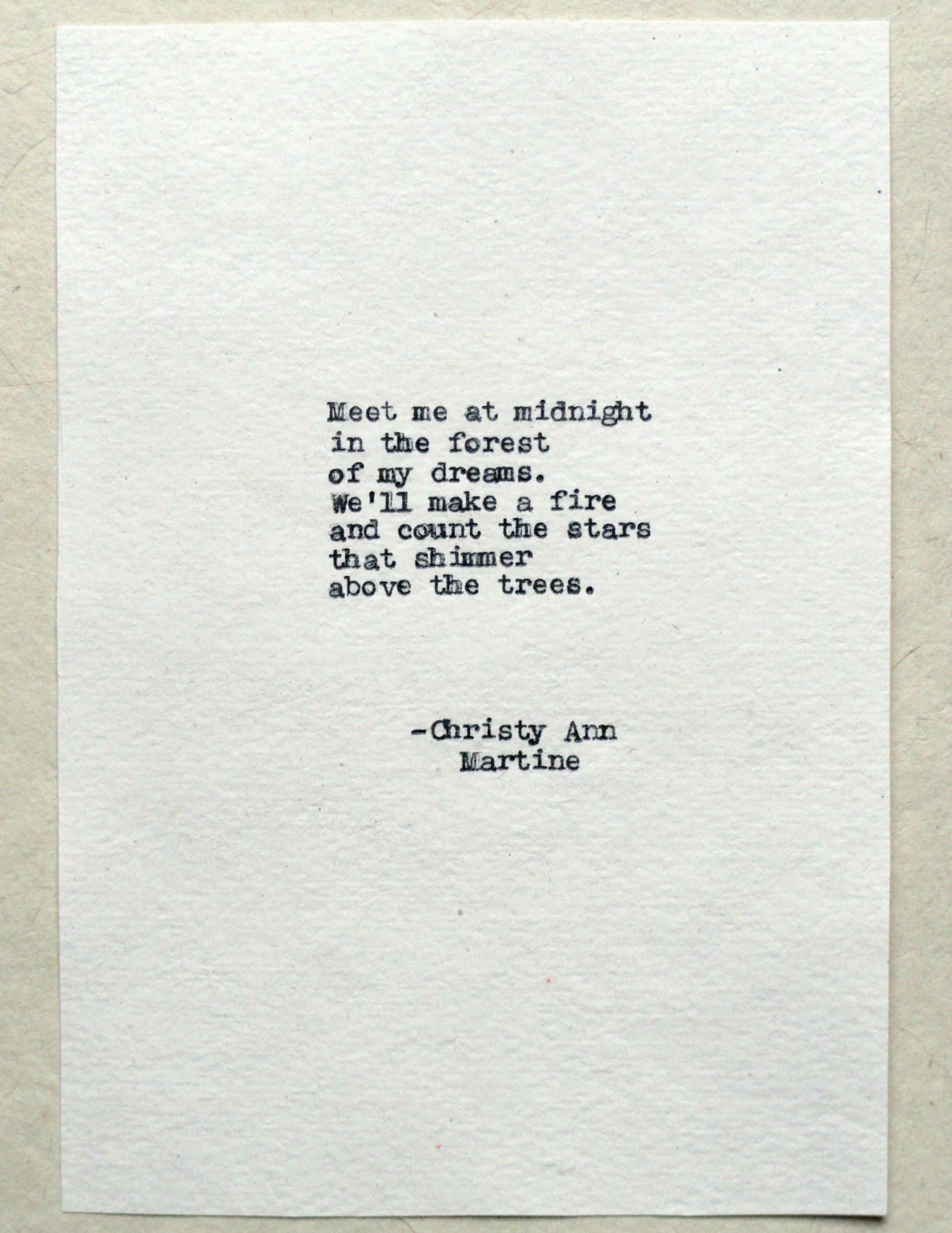 Meet Me At Midnight In The Forest Of My Dreams Poem Hand Typed Etsy Meet Me At Midnight In The Forest Of My Dreams Poem Hand Typed Etsy