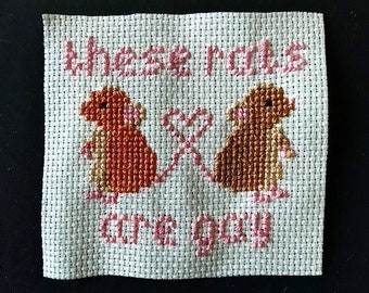 CROSS STITCH PATTERN: The Terror Gibson and Hickey Gay Rats