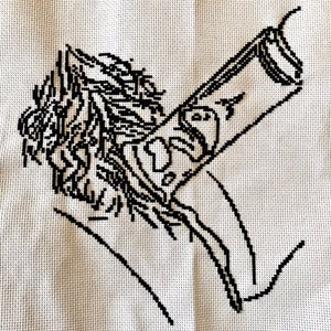 Transgender D*ck Cross Stitch: PHYSICAL PIECE