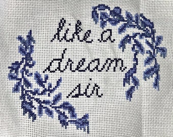 CROSS STITCH PATTERN: The Terror Like a Dream, Sir Quote