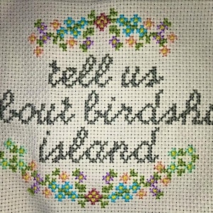 CROSS STITCH PATTERN: The Terror Birdsh*t Island Quote