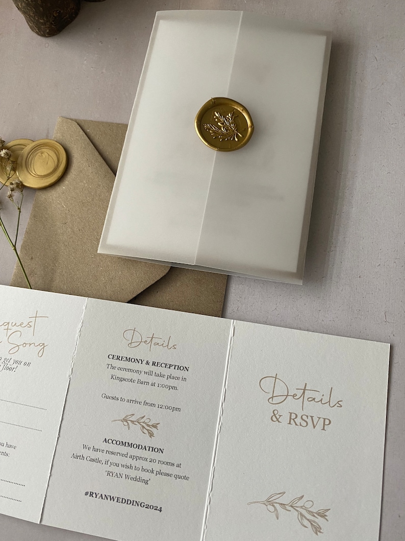 Rustic Wedding Invitation - Modern Rustic Wedding - Barn Wedding ...