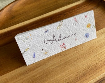Plantable Wedding Place Cards: Wildflower Seeded Paper, Eco-Friendly