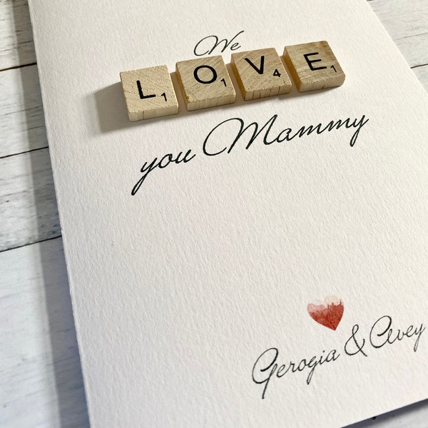 Mammy / Mummy Birthday card | Mammy Happy Birthday | Mother's day Card | Personalised Mummy Card