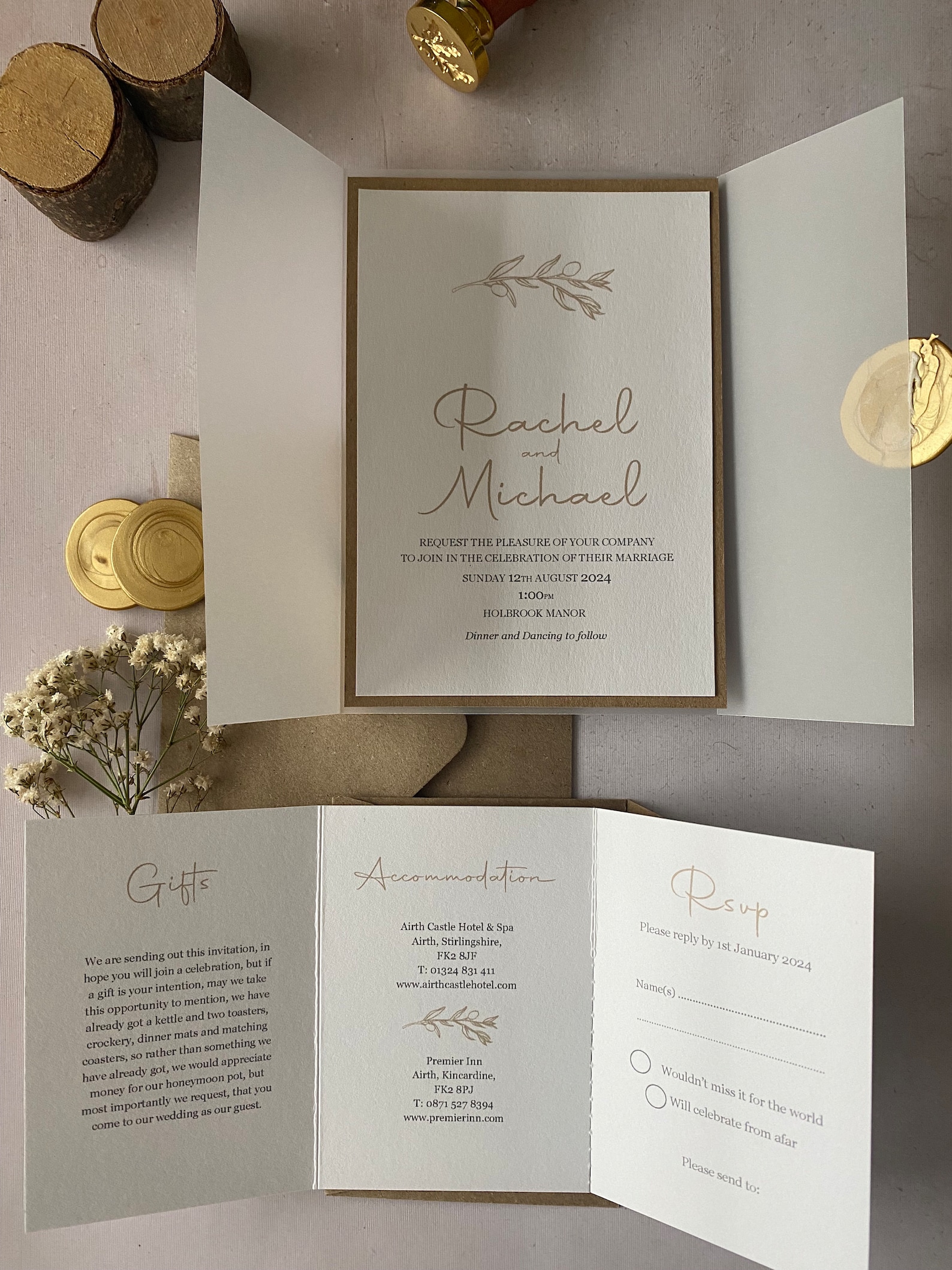 Rustic Wedding Invitation - Modern Rustic Wedding - Barn Wedding ...