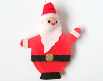 Vintage Styrofoam Santa Ornament