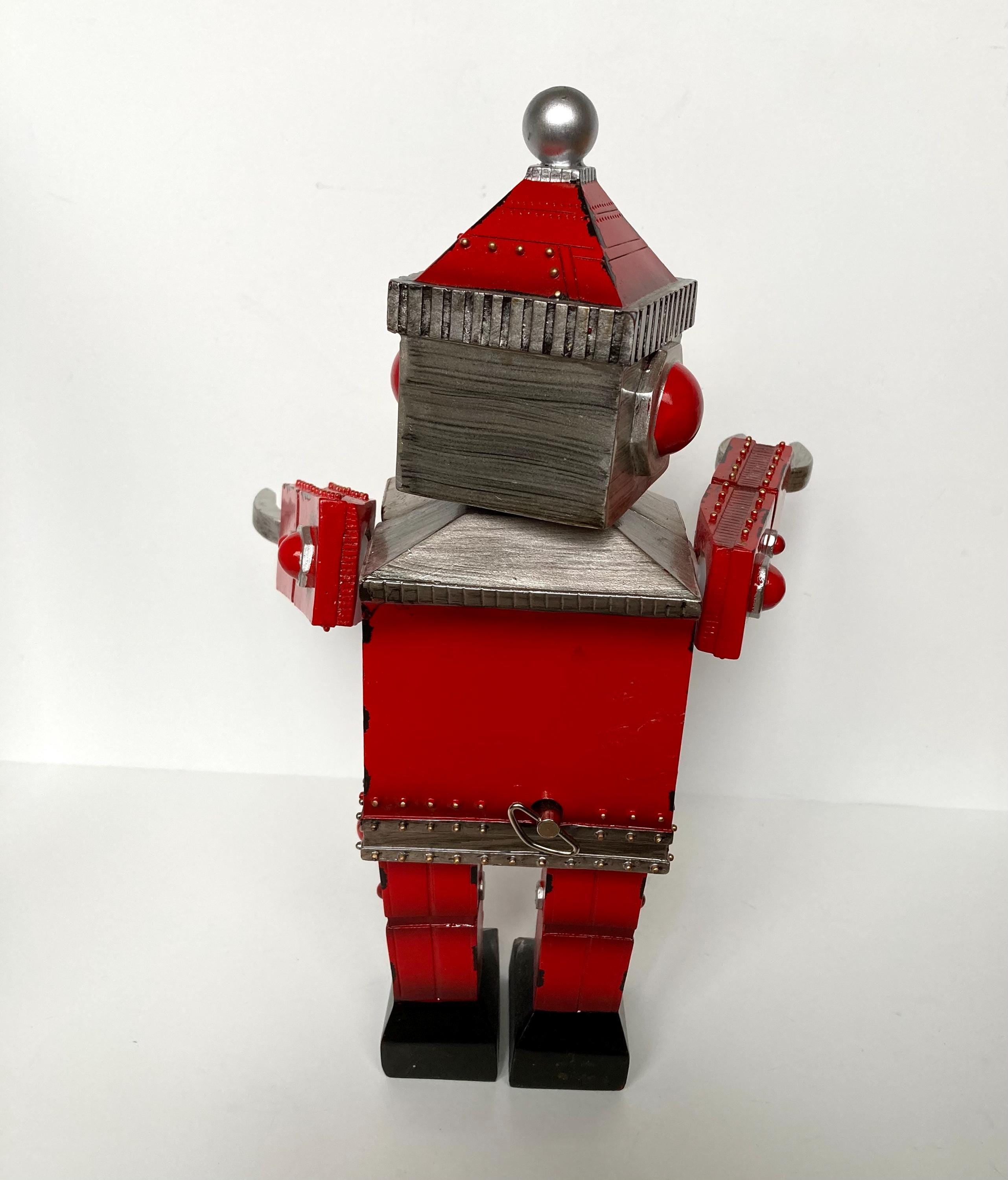 サンタロボットオルゴール メタルロボットサンタオルゴール - Etsy 日本