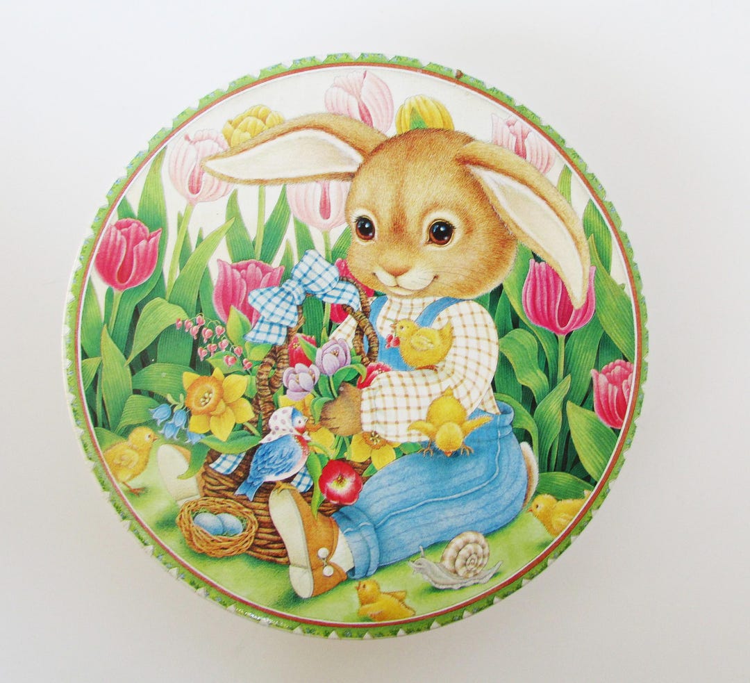 Vintage Easter Bunny Tin Anthropomorphic - Etsy