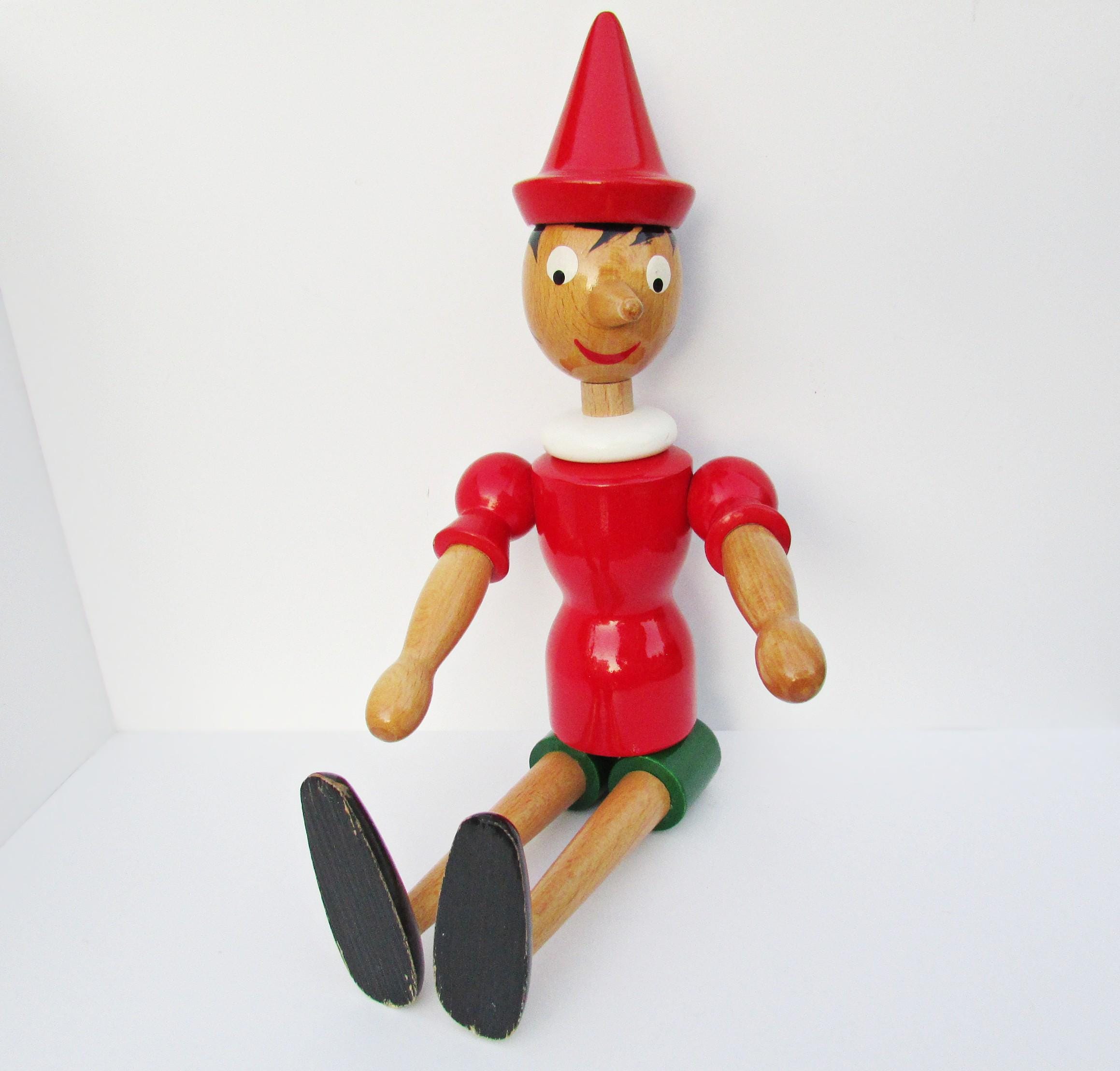 木製ピノキオ人形 2体セット a526c2b7384073c620ad399fc99b78