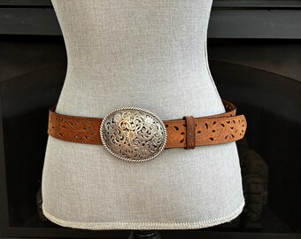 Sandy Duftler Designs Brown Leather Large Buckle Western  display picture 2