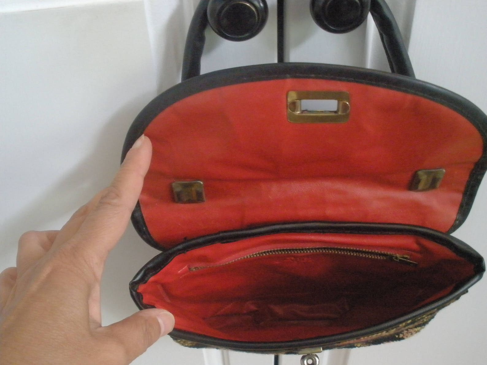 Vintage Floral Tapestry Handbag by Apex Made in USA Etsy