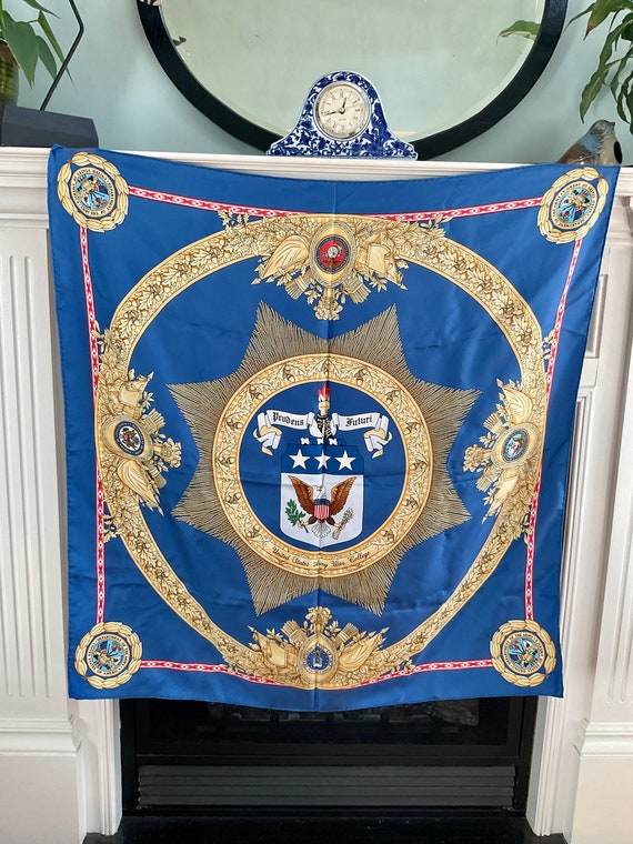 Vintage United States Army Silk Scarf