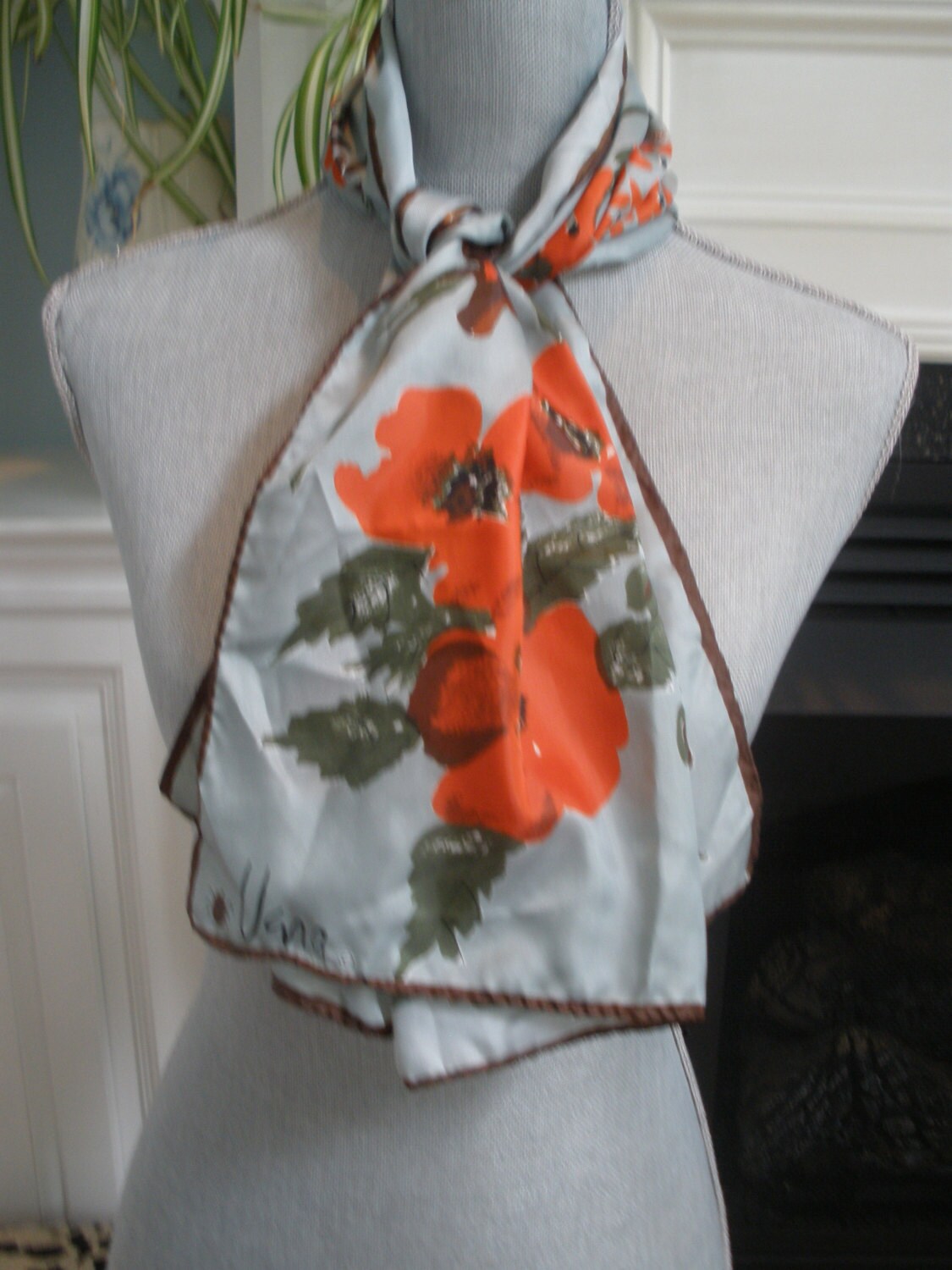 Designer Vera Neumann Long Vintage Scarf
