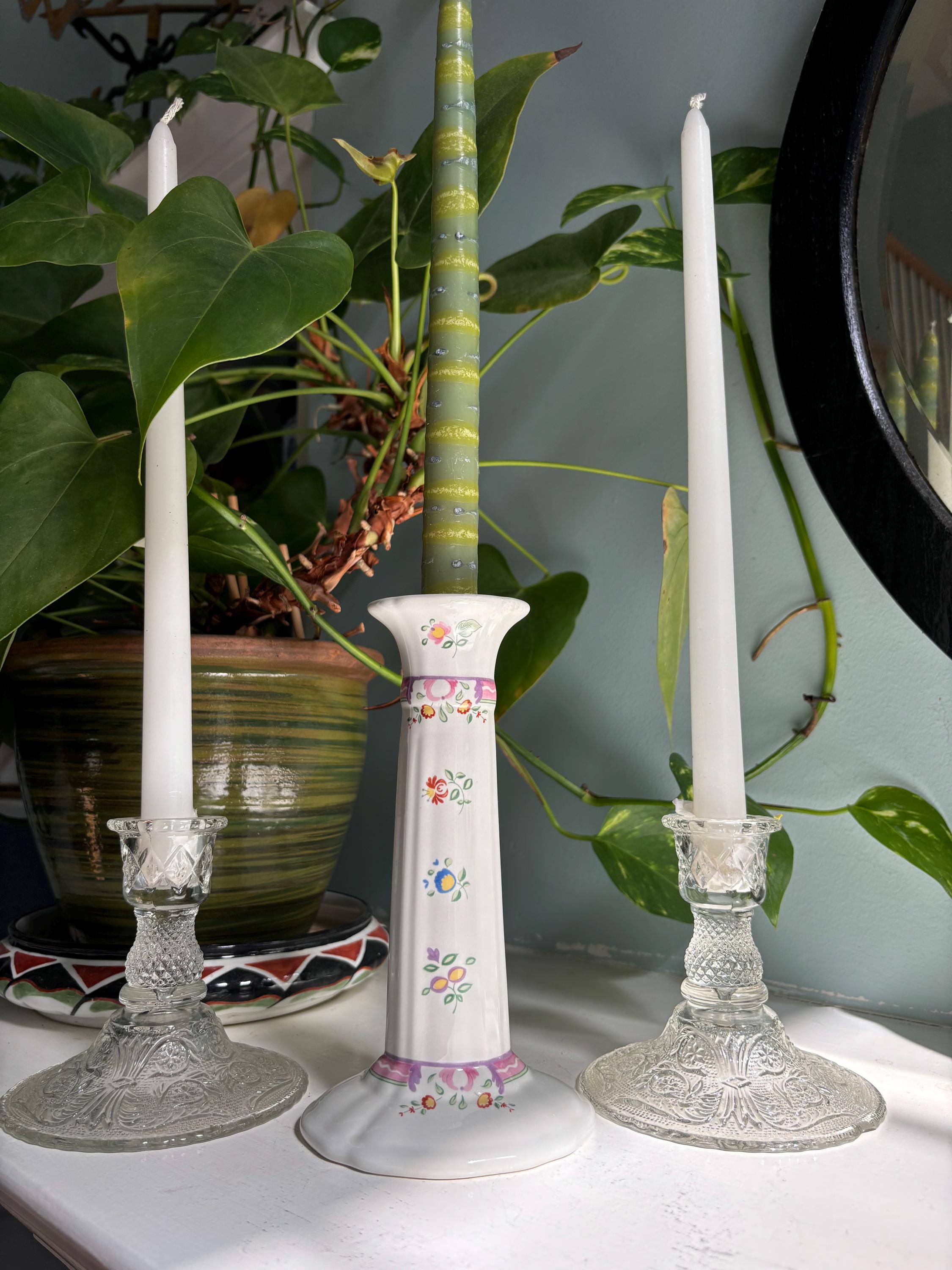 Laura Ashley Candlesticks - Etsy