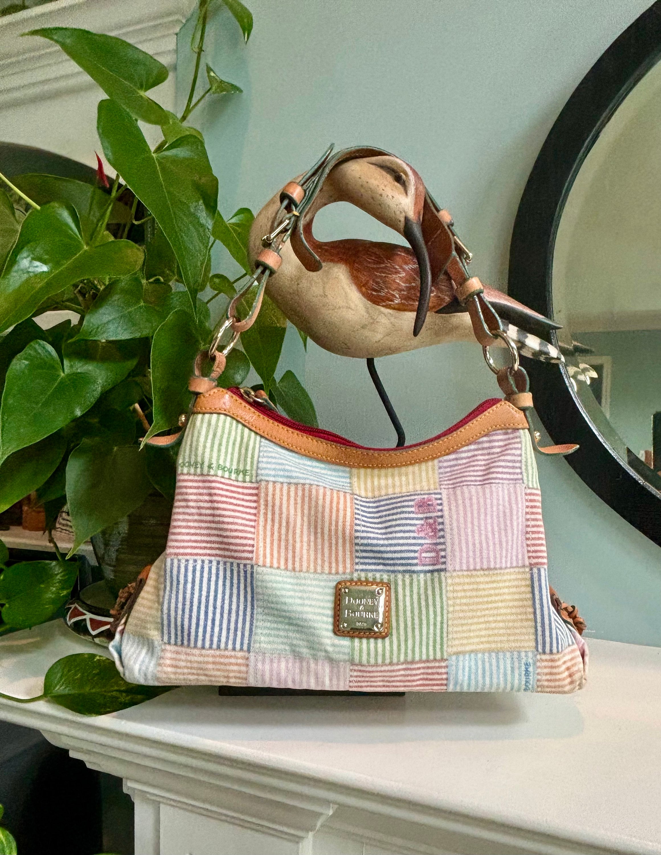 Dooney and Bourke Colorful Fabric Shoulder Bag - Etsy