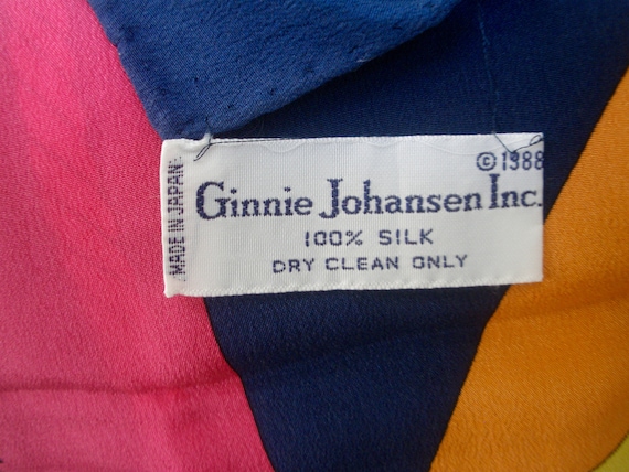 Ginnie Johansen Vibrant Geometric Shapes Vintage … - image 5