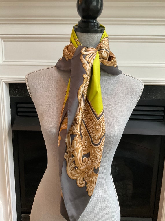 Echo Designer Vintage Silk Fashion Scarf