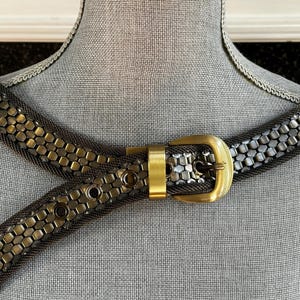 Gold Mesh Metal Belt - Etsy display picture 2