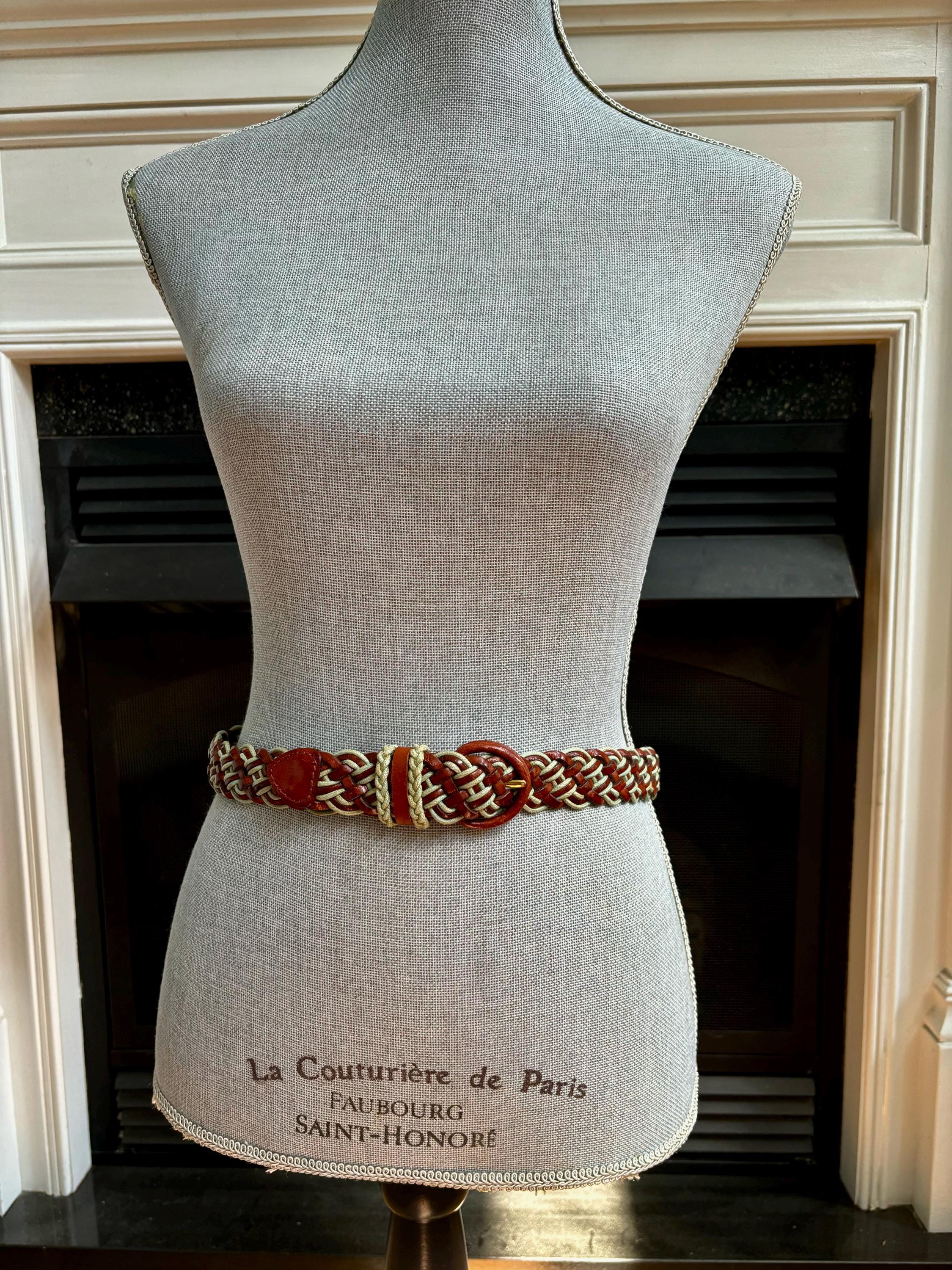Vintage Talbots leather and woven green belt size xs - small Talbots Green Belts for Women for sale | eBay main image 2