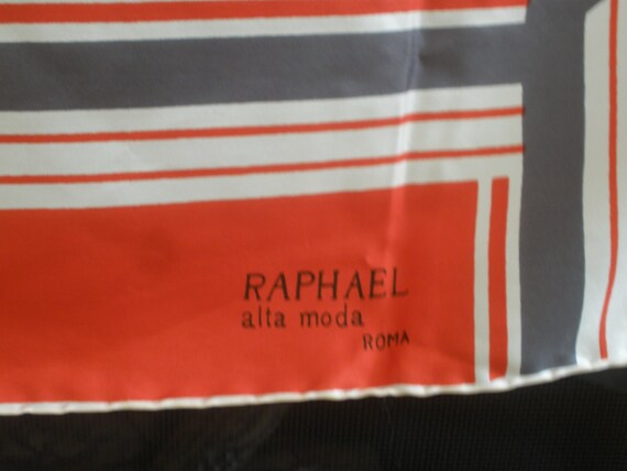 Vintage Raphael Silk Scarf Made In Italy - image 3