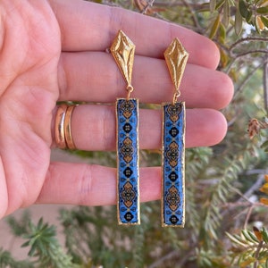 Brass Stainless Steel Long Earrings Custom