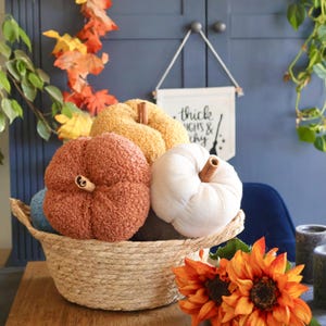Handmade Scented Plush Pumpkins: Autumn Decor, Fall decor