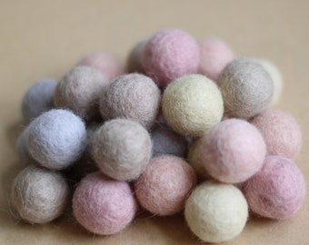 Pompoms, Felted pompom, craft supplies, 20mm pompoms, wool pompoms, DIY Crafts, Fillable letters, Pompom garlands