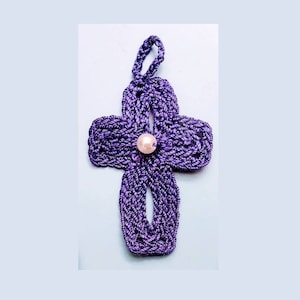 Crochet Pattern - Cross - Crochet Cross- Mini Cross - Mini Cross with Pearl - Crochet Pattern Cross PDF