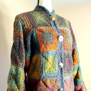 Crochet Pattern Sweater -- Cornerstone Square Cardigan Digital Pattern PDF (Crochet)