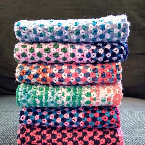 Knitting Pattern Dishcloths -- Linen Stitch Washcloths DIGITAL PATTERN PDF (Knit)