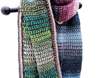 Crochet Prayer Shawl: Woven-Look Acrylic Wrap
