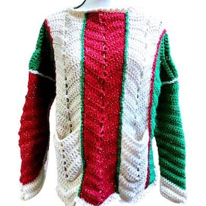 Crochet Pattern -- Christmas Sweater -- Not an Ugly Christmas Sweater Crochet Pattern -- PDF -- Pattern Only
