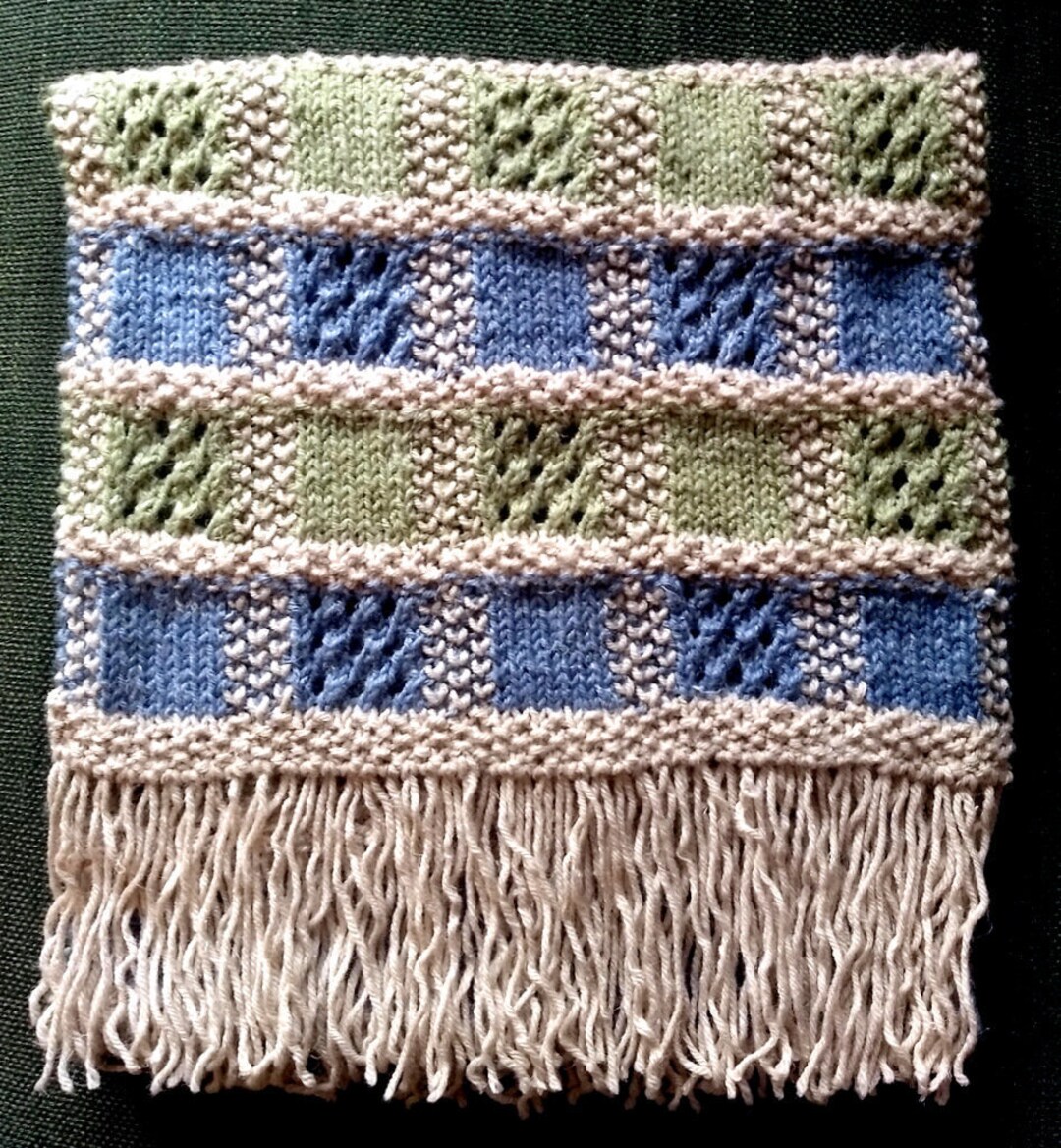 Azul-verde Mountain Scarf DIGITAL PATTERN PDF (knit) - Etsy
