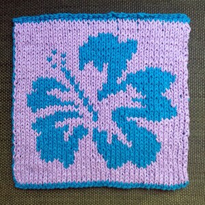 Knitting Pattern Potholder Hibiscus Hot Pad DIGITAL PATTERN PDF Knit image 10