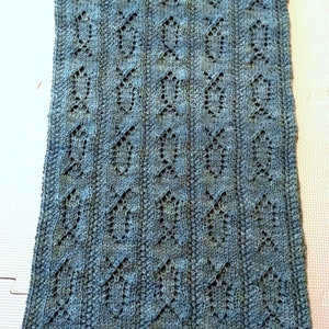 Knitting Pattern Shawl Ichthys Prayer Shawl DIGITAL PATTERN PDF image 5