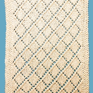 Knitting Pattern Towel and Washcloth -- French Quarter Towel and Washcloth Set -- Bathroom -- Kitchen -- Pattern PDF Knit