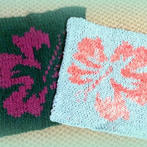 Knitting Pattern Potholder Hibiscus Hot Pad DIGITAL PATTERN PDF Knit image 5