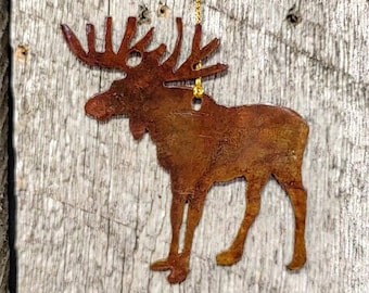 Steel Moose Ornament