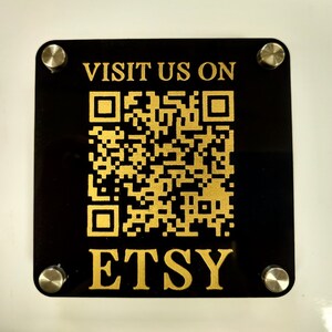 QR Code Plaque - Etsy
