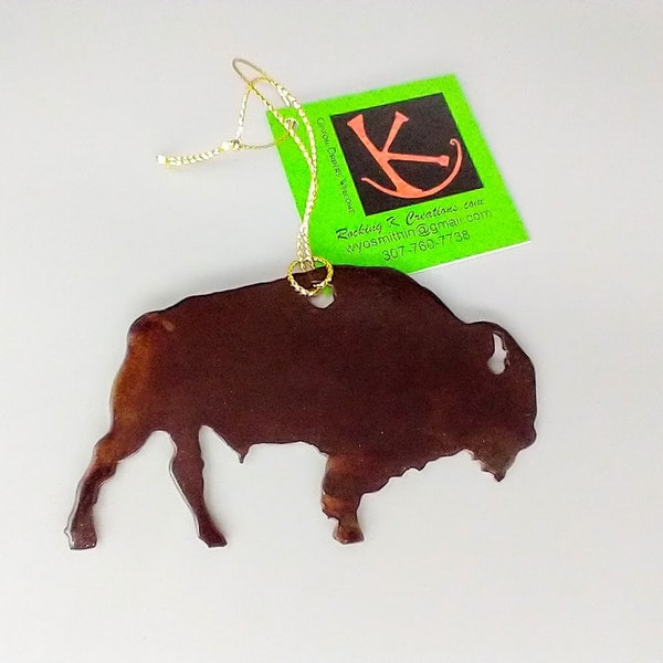 Steel Bison Ornament